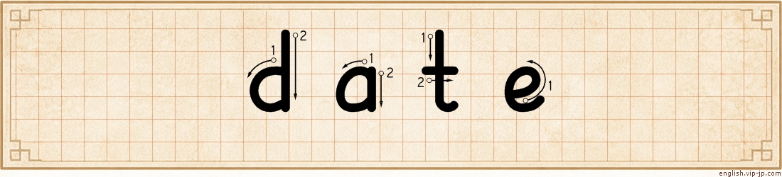 date lettering
