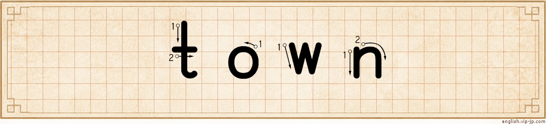 town lettering