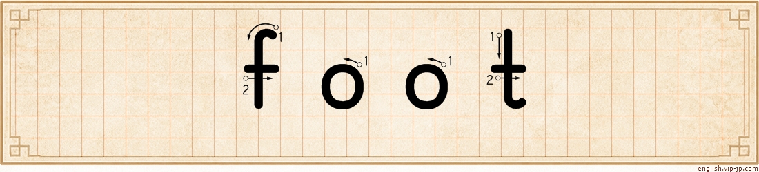 foot lettering