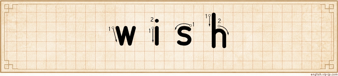 wish lettering