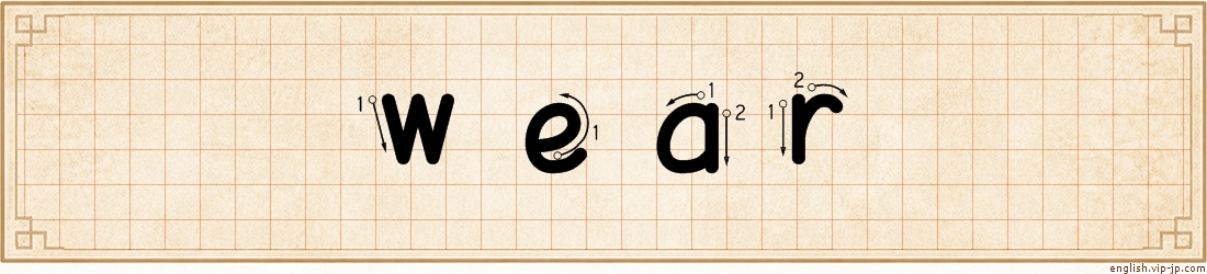 wear lettering