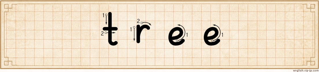 tree lettering
