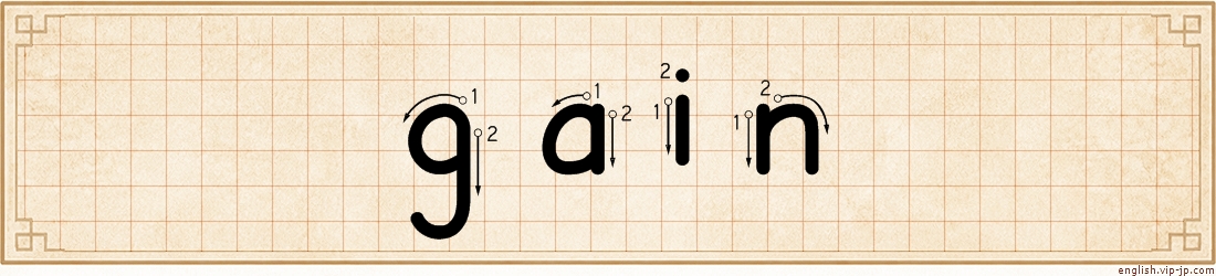 gain lettering