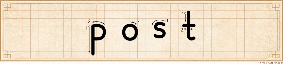 post lettering