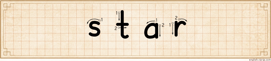 star lettering
