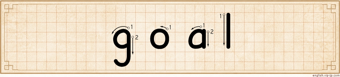 goal lettering