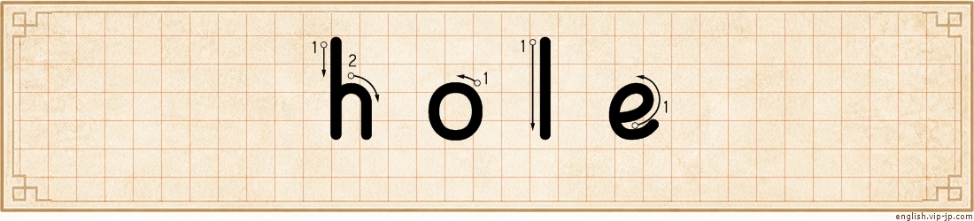 hole lettering