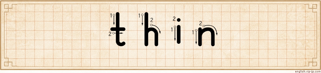 thin lettering