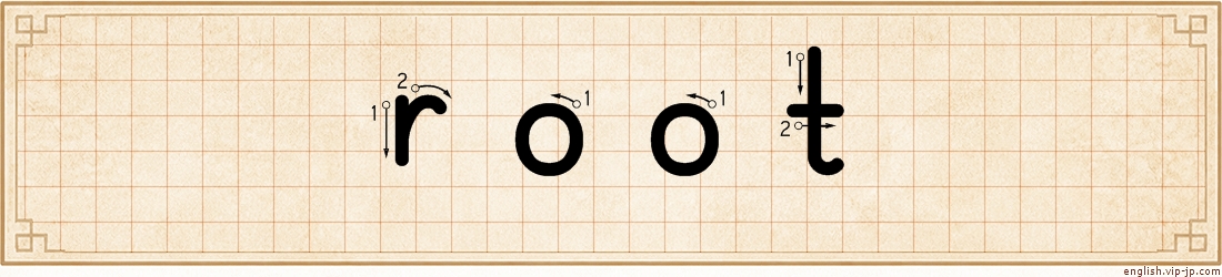 root lettering