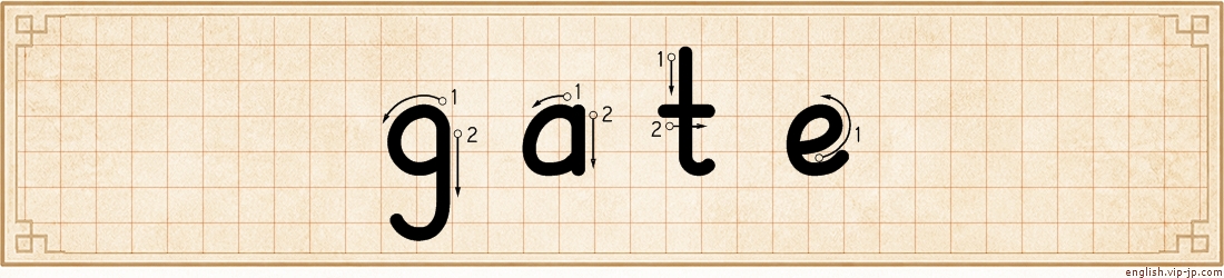 gate lettering