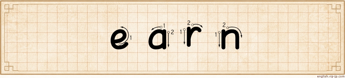 earn lettering