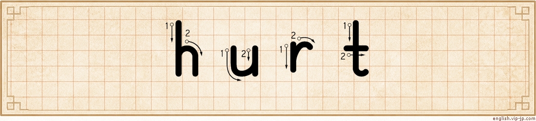 hurt lettering