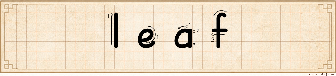 leaf lettering