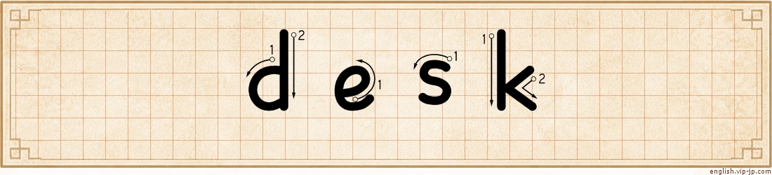 desk lettering
