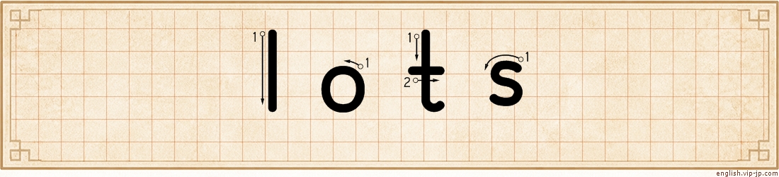 lots lettering