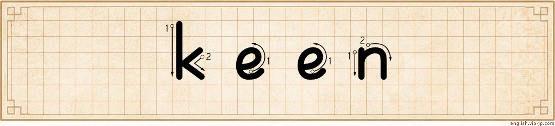 keen lettering