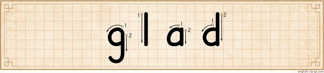glad lettering