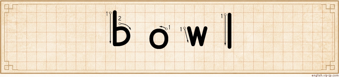 bowl lettering