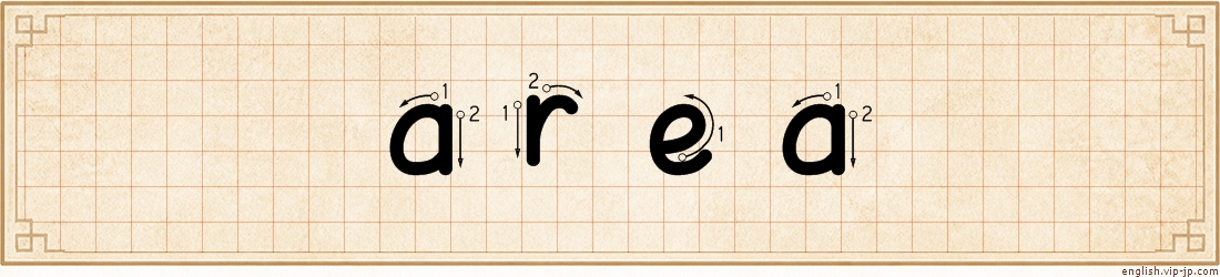 area lettering
