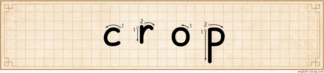 crop lettering