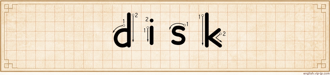 disk lettering