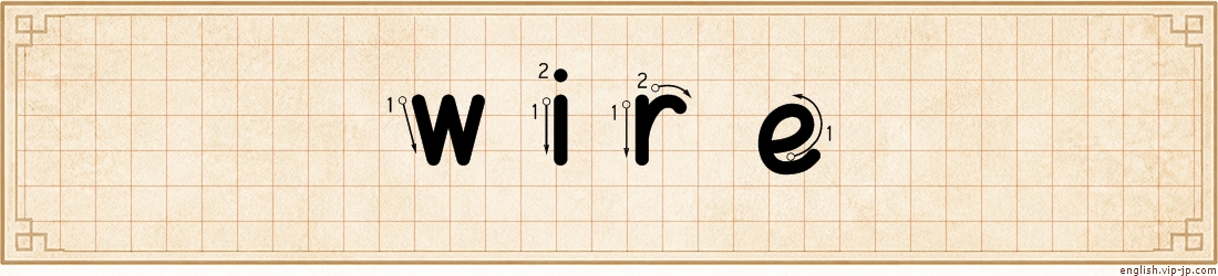 wire lettering
