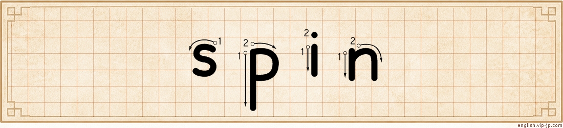 spin lettering