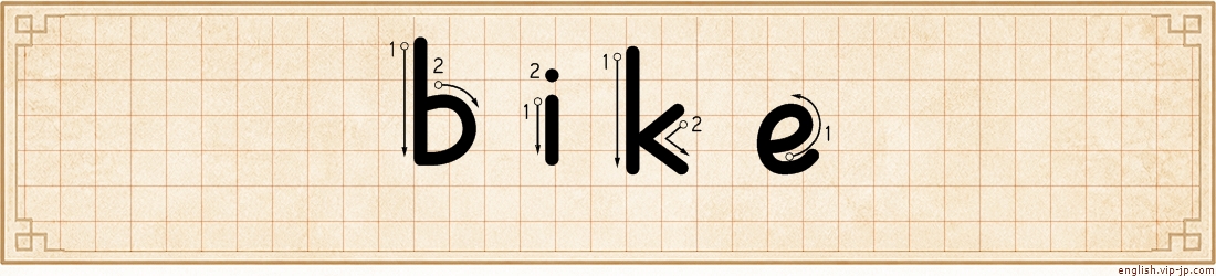 bike lettering