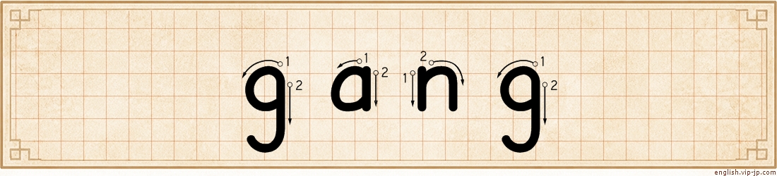 gang lettering
