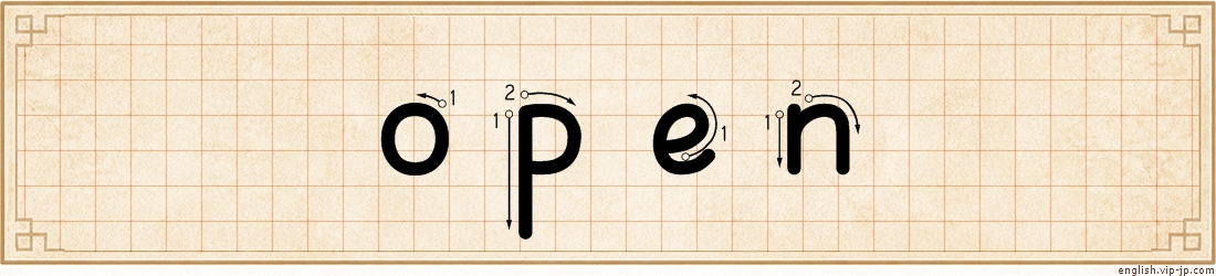 open lettering