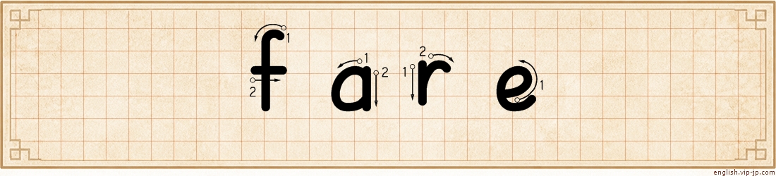 fare lettering