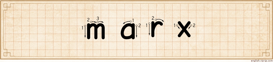 marx lettering