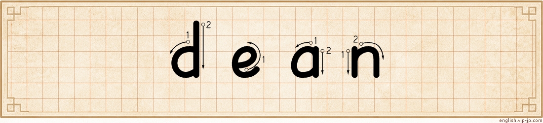 dean lettering