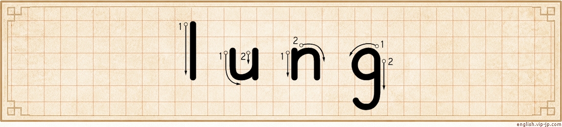 lung lettering