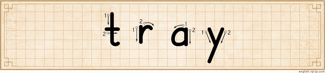 tray lettering