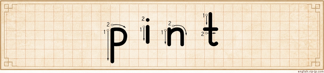 pint lettering