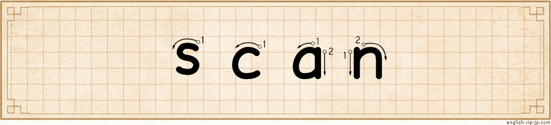 scan lettering