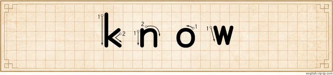 know lettering