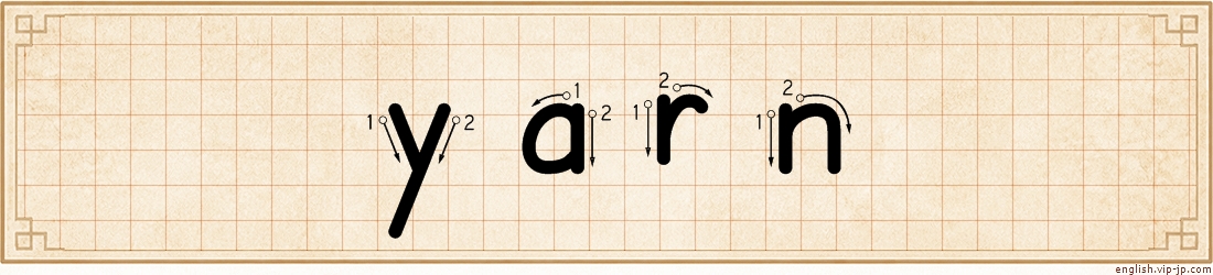 yarn lettering