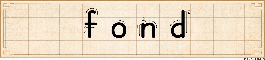 fond lettering