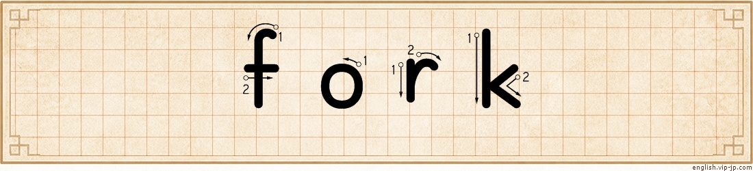 fork lettering