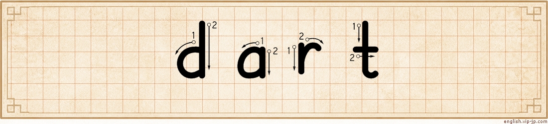 dart lettering