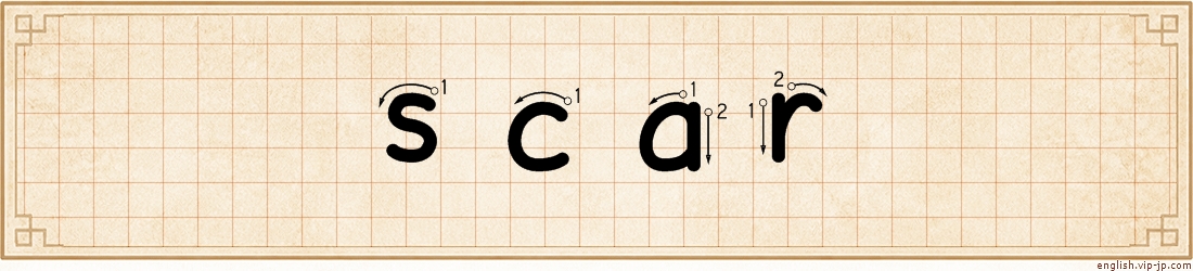 scar lettering