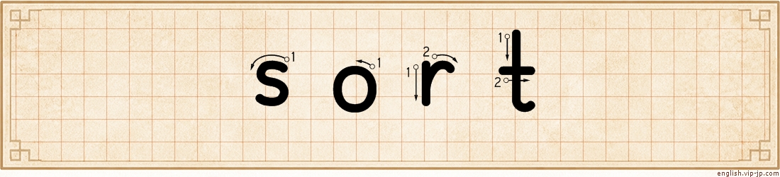 sort lettering