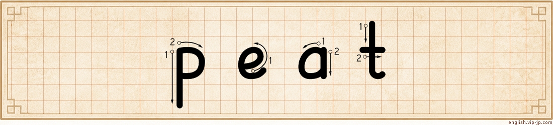 peat lettering