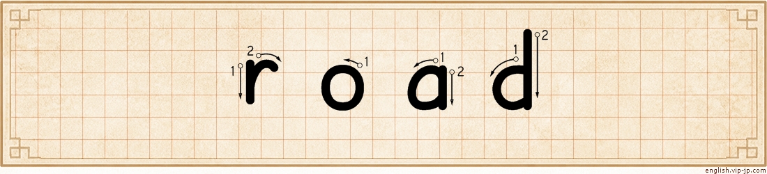 road lettering