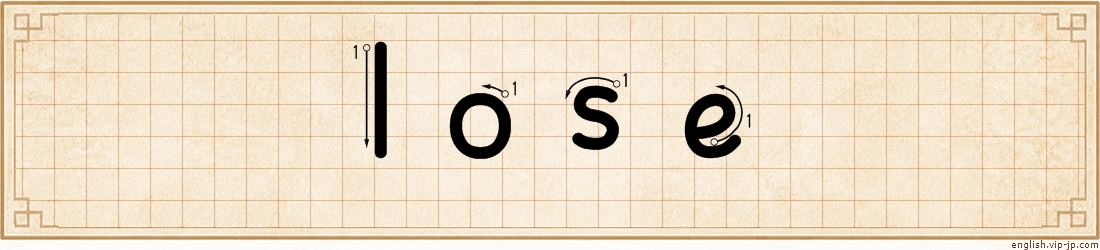 lose lettering