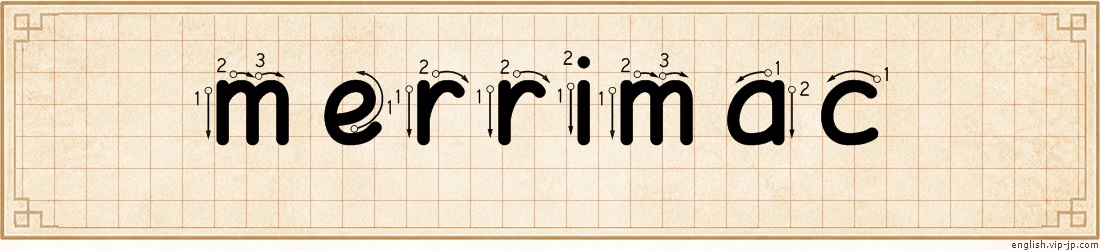 merrimac lettering
