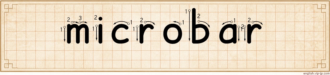 microbar lettering