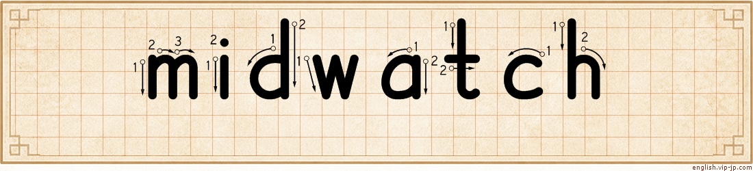 midwatch lettering